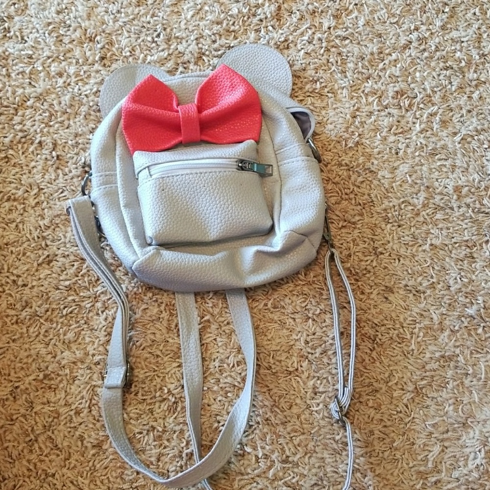 Gray Mickey Backpack